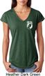 Ladies Pow Mia Pocket Print Tri Blend V-neck