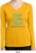 Ladies Prostate Cancer Hope Love Cure Dry Wicking Long Sleeve