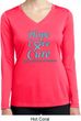 Ladies Prostate Cancer Hope Love Cure Dry Wicking Long Sleeve