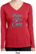 Ladies Prostate Cancer Hope Love Cure Dry Wicking Long Sleeve
