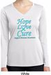 Ladies Prostate Cancer Hope Love Cure Dry Wicking Long Sleeve