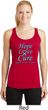 Ladies Prostate Cancer Hope Love Cure Dry Wicking Racerback