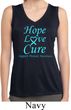 Ladies Prostate Cancer Hope Love Cure Dry Wicking Sleeveless Shirt