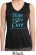 Ladies Prostate Cancer Hope Love Cure Dry Wicking Sleeveless Shirt