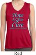 Ladies Prostate Cancer Hope Love Cure Dry Wicking Sleeveless Shirt