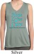 Ladies Prostate Cancer Hope Love Cure Dry Wicking Sleeveless Shirt