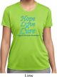 Ladies Prostate Cancer Hope Love Cure Dry Wicking T-shirt