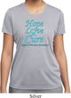 Ladies Prostate Cancer Hope Love Cure Dry Wicking T-shirt