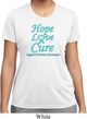 Ladies Prostate Cancer Hope Love Cure Dry Wicking T-shirt