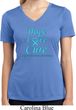 Ladies Prostate Cancer Hope Love Cure Dry Wicking V-neck