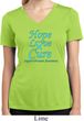 Ladies Prostate Cancer Hope Love Cure Dry Wicking V-neck