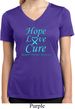 Ladies Prostate Cancer Hope Love Cure Dry Wicking V-neck