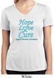 Ladies Prostate Cancer Hope Love Cure Dry Wicking V-neck