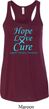 Ladies Prostate Cancer Hope Love Cure Flowy Racerback