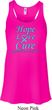 Ladies Prostate Cancer Hope Love Cure Flowy Racerback