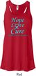 Ladies Prostate Cancer Hope Love Cure Flowy Racerback