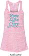 Ladies Prostate Cancer Hope Love Cure Flowy Racerback