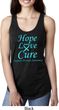 Ladies Prostate Cancer Hope Love Cure Ideal Racerback