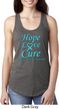 Ladies Prostate Cancer Hope Love Cure Ideal Racerback