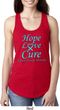 Ladies Prostate Cancer Hope Love Cure Ideal Racerback