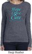 Ladies Prostate Cancer Hope Love Cure Long Sleeve