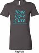 Ladies Prostate Cancer Hope Love Cure Longer Length Shirt