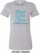 Ladies Prostate Cancer Hope Love Cure Longer Length Shirt