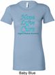 Ladies Prostate Cancer Hope Love Cure Longer Length Shirt