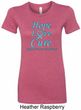 Ladies Prostate Cancer Hope Love Cure Longer Length Shirt
