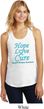 Ladies Prostate Cancer Hope Love Cure Racerback