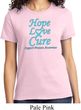 Ladies Prostate Cancer Hope Love Cure T-shirt
