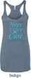 Ladies Prostate Cancer Hope Love Cure Tri Blend Racerback
