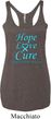 Ladies Prostate Cancer Hope Love Cure Tri Blend Racerback