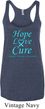 Ladies Prostate Cancer Hope Love Cure Tri Blend Racerback