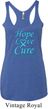 Ladies Prostate Cancer Hope Love Cure Tri Blend Racerback