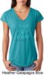 Ladies Prostate Cancer Hope Love Cure Tri Blend V-neck