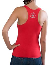 Ladies Racerback Aum Patch Tank - Raw Edge Tanktop Ladies Racerback Aum Patch Tank - Raw Edge Tanktop