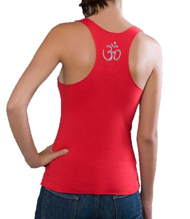 Ladies Racerback Aum Patch Tank - Raw Edge Tanktop
