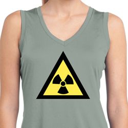 Ladies Radioactive Triangle Sleeveless Moisture Wicking Tee T-Shirt Ladies Radioactive Triangle Sleeveless Moisture Wicking Tee T-Shirt