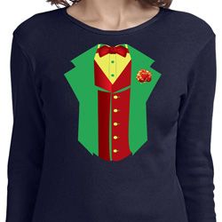 Ladies Rasta Vest Tuxedo Long Sleeve Shirt