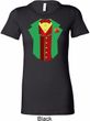 Ladies Rasta Vest Tuxedo Longer Length Shirt