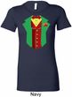 Ladies Rasta Vest Tuxedo Longer Length Shirt