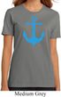 Ladies Sailing Shirt Blue Anchor Organic Tee T-Shirt