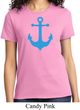 Ladies Sailing Shirt Blue Anchor Tee T-Shirt