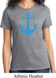 Ladies Sailing Shirt Blue Anchor Tee T-Shirt
