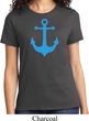 Ladies Sailing Shirt Blue Anchor Tee T-Shirt