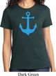 Ladies Sailing Shirt Blue Anchor Tee T-Shirt