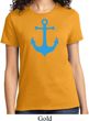 Ladies Sailing Shirt Blue Anchor Tee T-Shirt