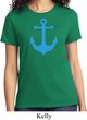 Ladies Sailing Shirt Blue Anchor Tee T-Shirt