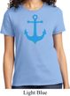 Ladies Sailing Shirt Blue Anchor Tee T-Shirt
